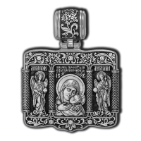 18681 Касперовская икона Божией Матери. Архангел Михаил, Архангел Гавриил. Образок.