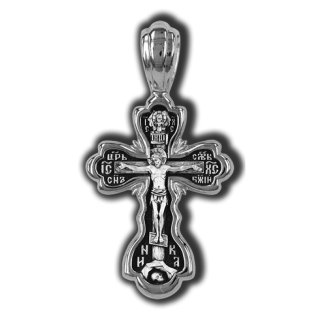 18485 Распятие Христово. Спас Нерукотворный. Молитва Да Воскреснет Бог. Православный крест.