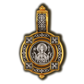 Икона Божией Матери Знамение. Образок.