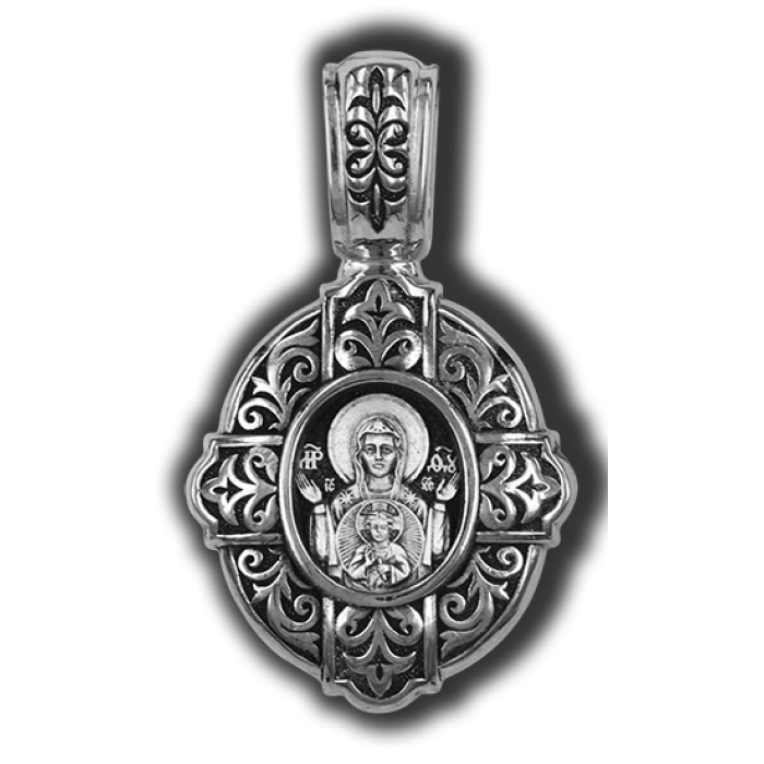 18334 Икона Божией Матери Знамение. Образок.