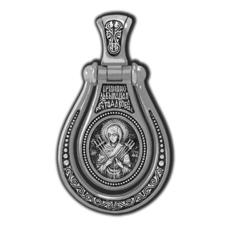 18648 Икона Божией Матери Умягчение злых сердец (Семистрельная). Ангел-Хранитель. Образок.