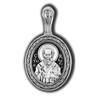 18045 Святитель Николай. Казанская икона Божией Матери. Образок.