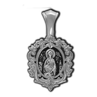 18663 Преподобная Аполлинария. Образок.