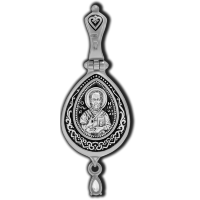 18668 Икона Божией Матери Умягчение злых сердец (Семистрельная). Свт. Николай Чудотворец. Образок.