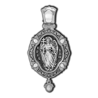 18676 Икона Божией Матери Всецарица. Ангел-Хранитель. Образок.