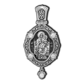 18676 Икона Божией Матери Всецарица. Ангел-Хранитель. Образок.