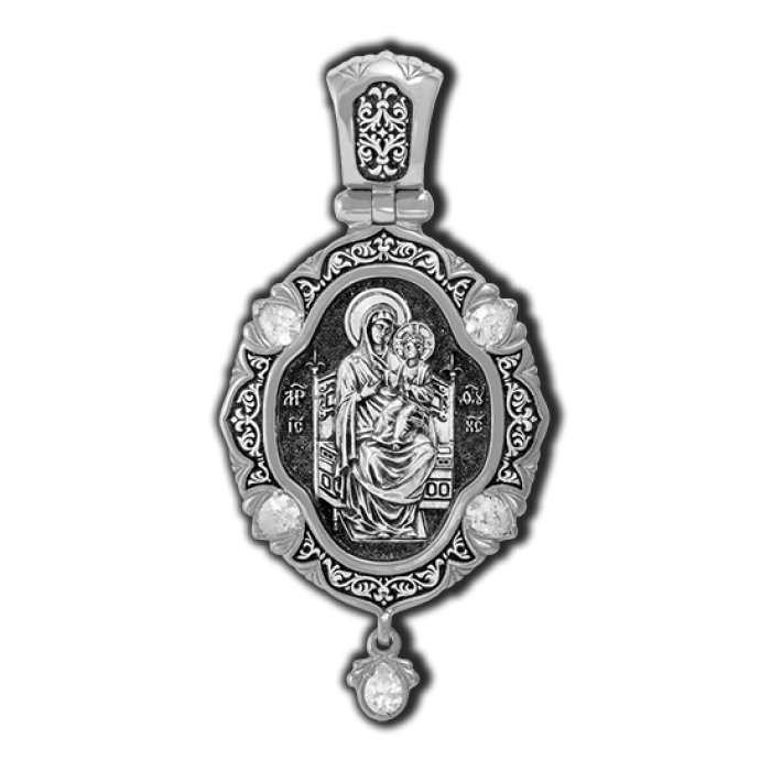 18676 Икона Божией Матери Всецарица. Ангел-Хранитель. Образок.